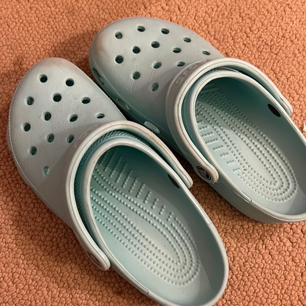 Blue crocs